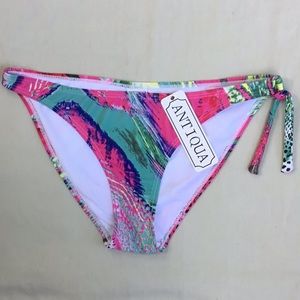 Antiqua Monet Side Tie Bikini Bottoms  NWT